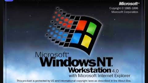 Microsoft Windows NT 4.0 Startup and Shutdown Sounds