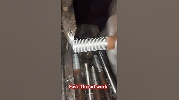 #Thread #work #threadingtools #lathemachine #metalwork #automobile #machineshop #welding #creative