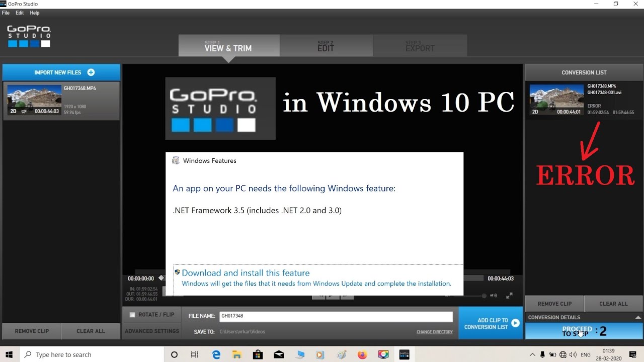 GoPro Studio in Windows 10 PC | How to Fix Common Errors | in Hindi -  YouTube