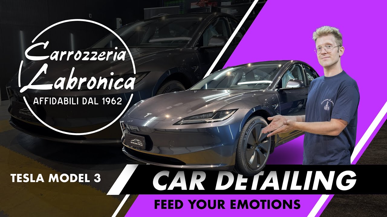 Car Detailing - Tesla Model 3 - Lucidatura e Nanotecnologia Geyon Infinite