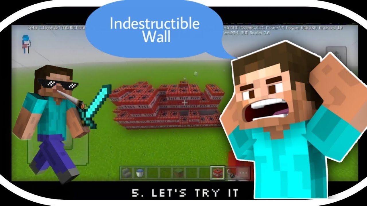 How to make a fully Unbreakable Wall in Minecraft | Minecraft Build