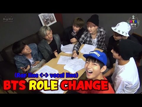 BTS rap and vocal line role change(rap line's singing and vocal line's rapping)