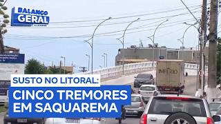 Cinco tremores de terra de baixa magnitude são registrados em Saquarema