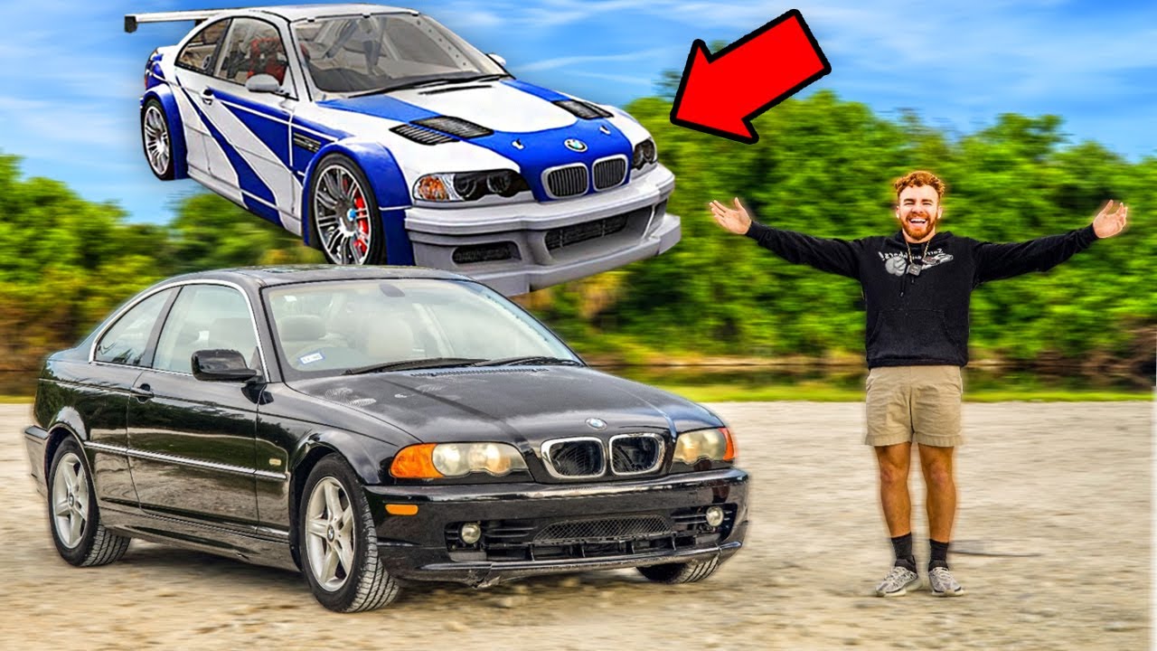 Я превратил BMW за 1000 долларов в культовый Need For Speed ​​M3 GTR!!