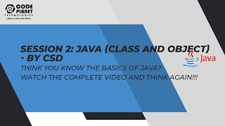 Class &amp; Object | Java | Day 2 | Job Assurance Internship/Training | Pay After Placement