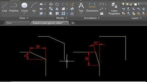 Comandos básicos do AutoCAD: 17 - Chamfer(CHA)