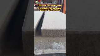 Noiseless static pressure brick machine for floor stone production, quality demonstration