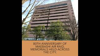 80th Anniversary of Maebashi Air Raid, Memorials Held Across the City.