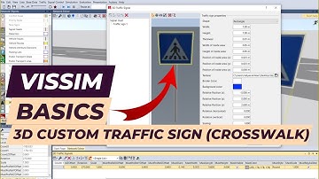 Vissim Tutorial - 3D Custom Traffic Signs (crosswalk sign example)