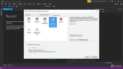 The complete ASP.NET MVC Core 2.0 Course : Create New Project