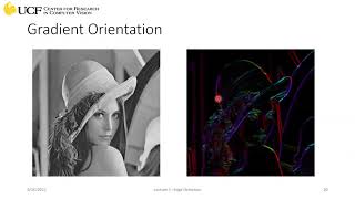 CAP5415 Lecture 7 [Edge Detection - Part II] - Fall2021 Wealth
