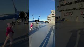 Flight deck of Yorktown Carrier 10, at Charleston South Carolina