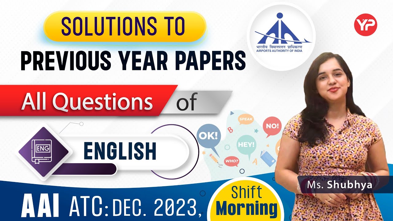 AAI ATC English Dec 2023 detailed explanation & solution previous year