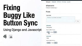 Solving Like Button Bug: Desynchronised State Between Pages (Index, Profile & Following)