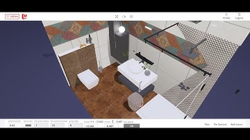 WAF 3D tile visualizer 15.1 ver bathroom tiles visualizer
