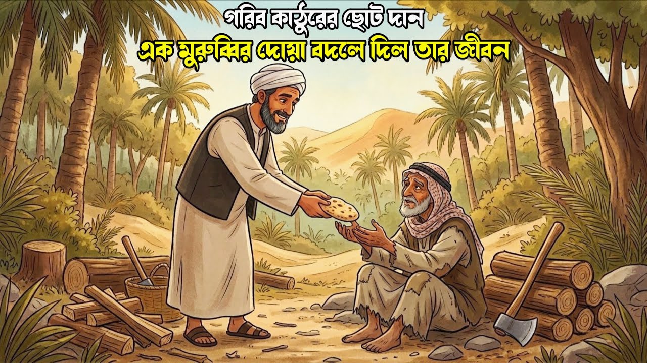 গরিব কাঠুরের ছোট দান… এক মুরুব্বির দোয়া বদলে দিল তার জীবন!ইসলামিক শিক্ষামূলক গল্প।আলোর গল্প ও শিক্ষা