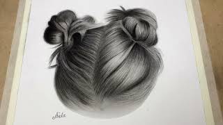 How to draw HAIR | STEP by STEP tutorial