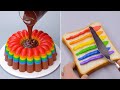 Delicious Rainbow Cake Decorating Compilation | Oddly Satisfying Cake Recipe | Yummy Cake