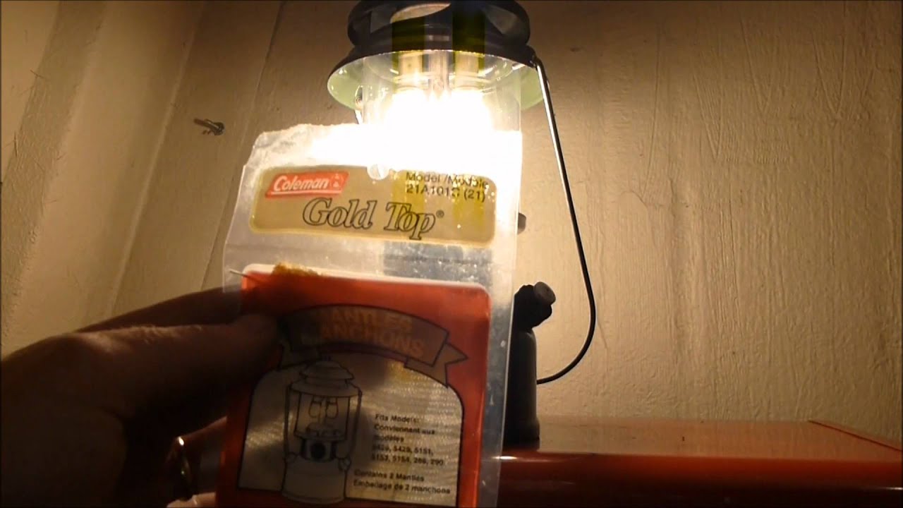 Lighting The Coleman 288 Lantern - YouTube
