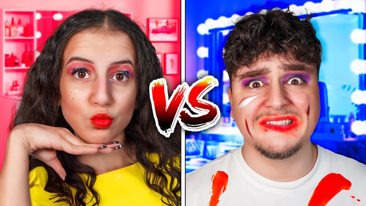 Fiú👗VS. Lány🎀Smink