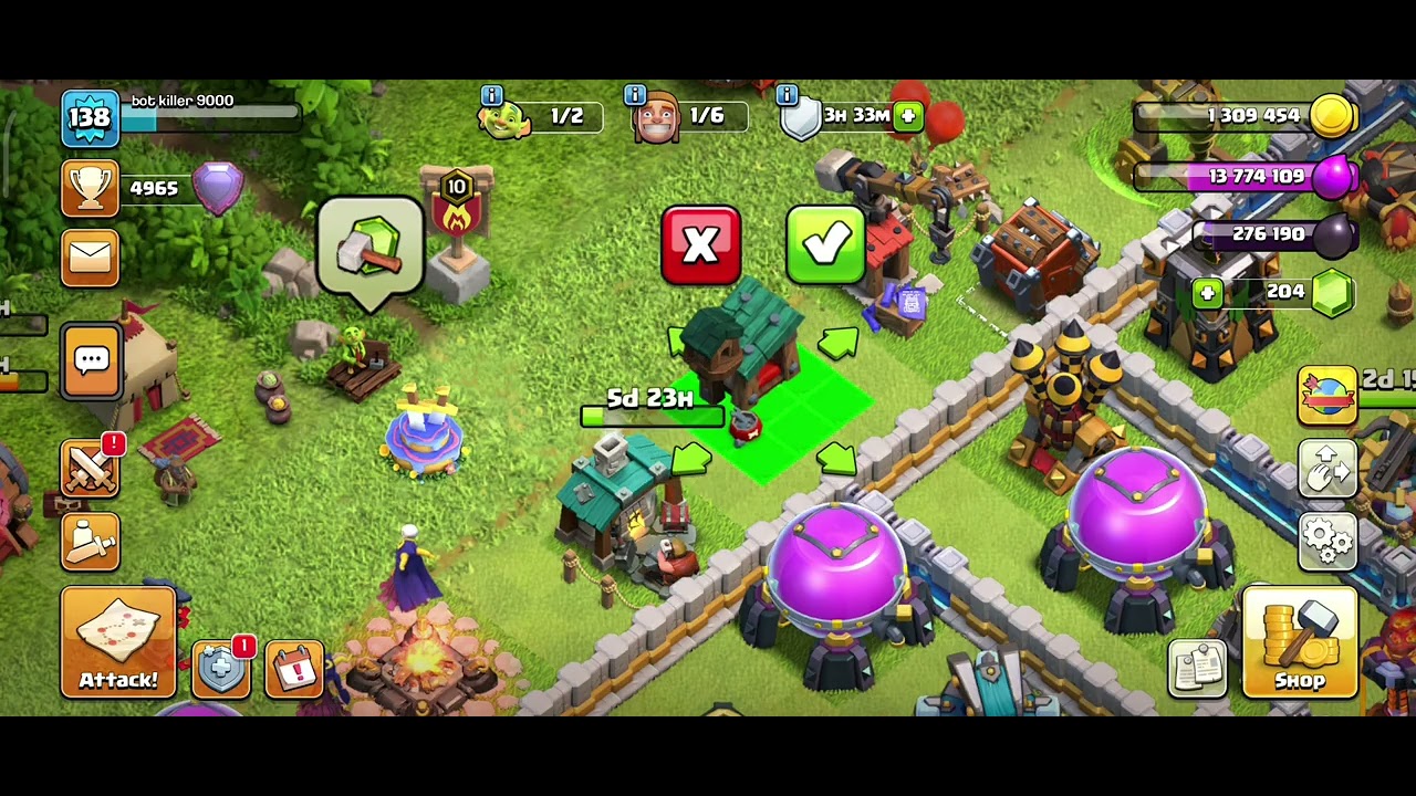 placing pet house (clash of clans) 