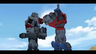 Transformers dc2 test animation optimus prime vs megatron 