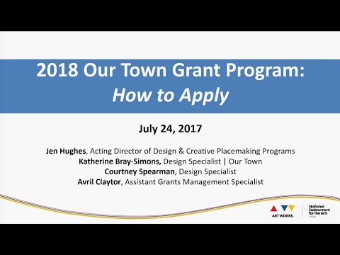 Our Town: How to Apply Webinar