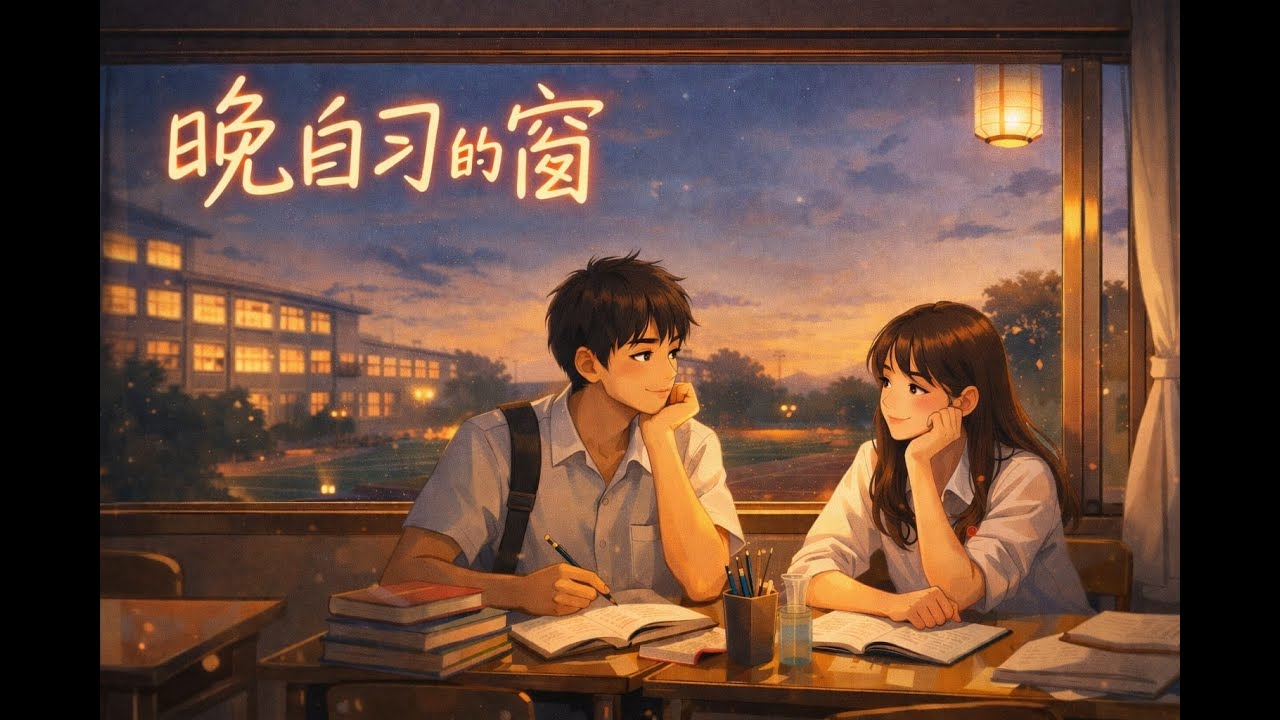 《晚自习的窗》｜校园民谣｜自习室里没说出口的喜欢