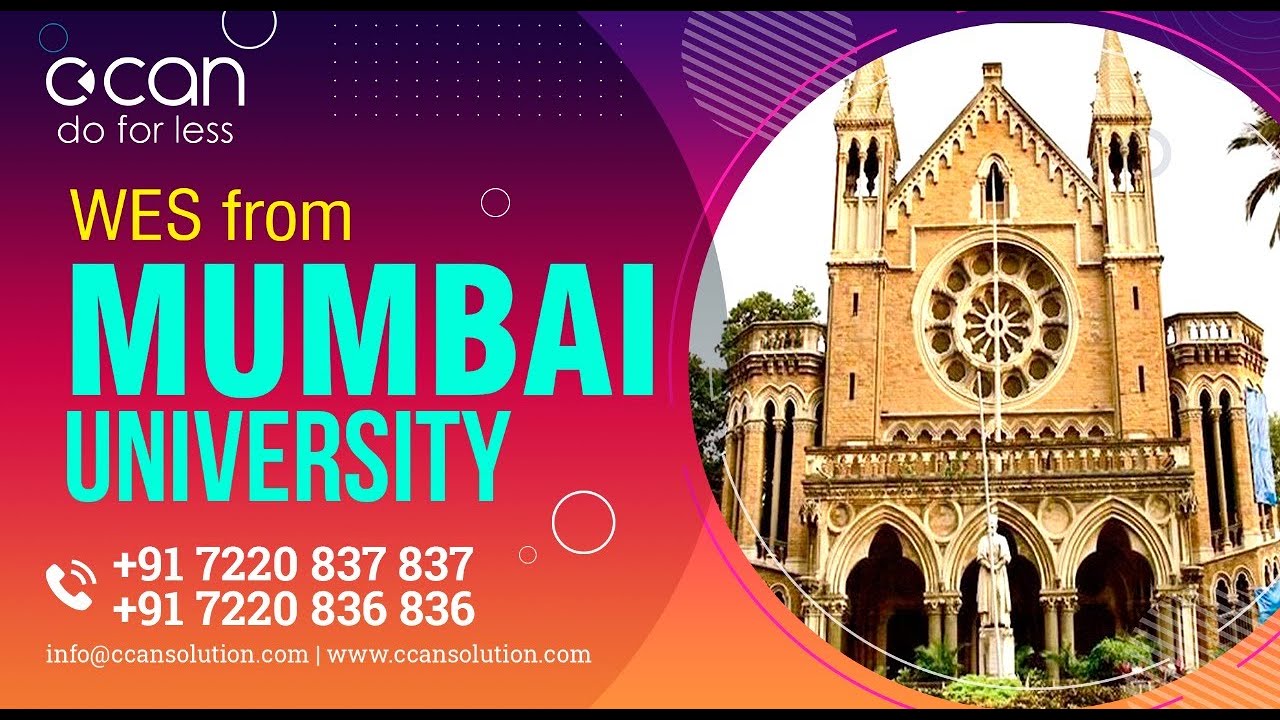 CCan Solutions | WES from Mumbai University | ECA verification | Mumbai University WES | Mumbai