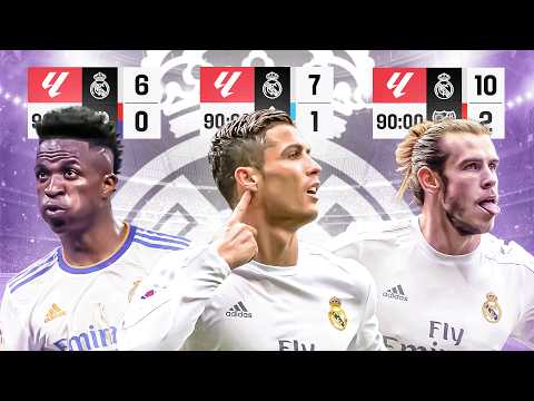 ¡Las MAYORES GOLEADAS del REAL MADRID en LALIGA! | 2015 - 2025