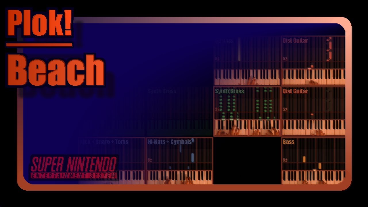 Beach (Plok!, SNES) 🎹 Keyboard Cover