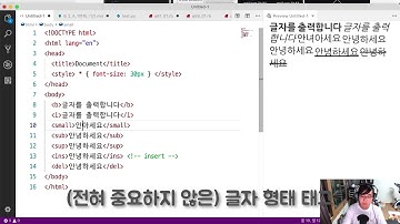 모던 웹을 위한 HTML5 + CSS3 바이블 6강 - 기본 글자 태그