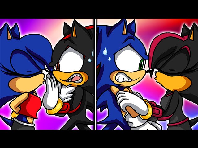 SONICA & SHADINA KISSED SONIC & SHADOW!! - [Sonic Comic Dub