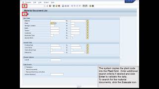 SAP MM-Material Document