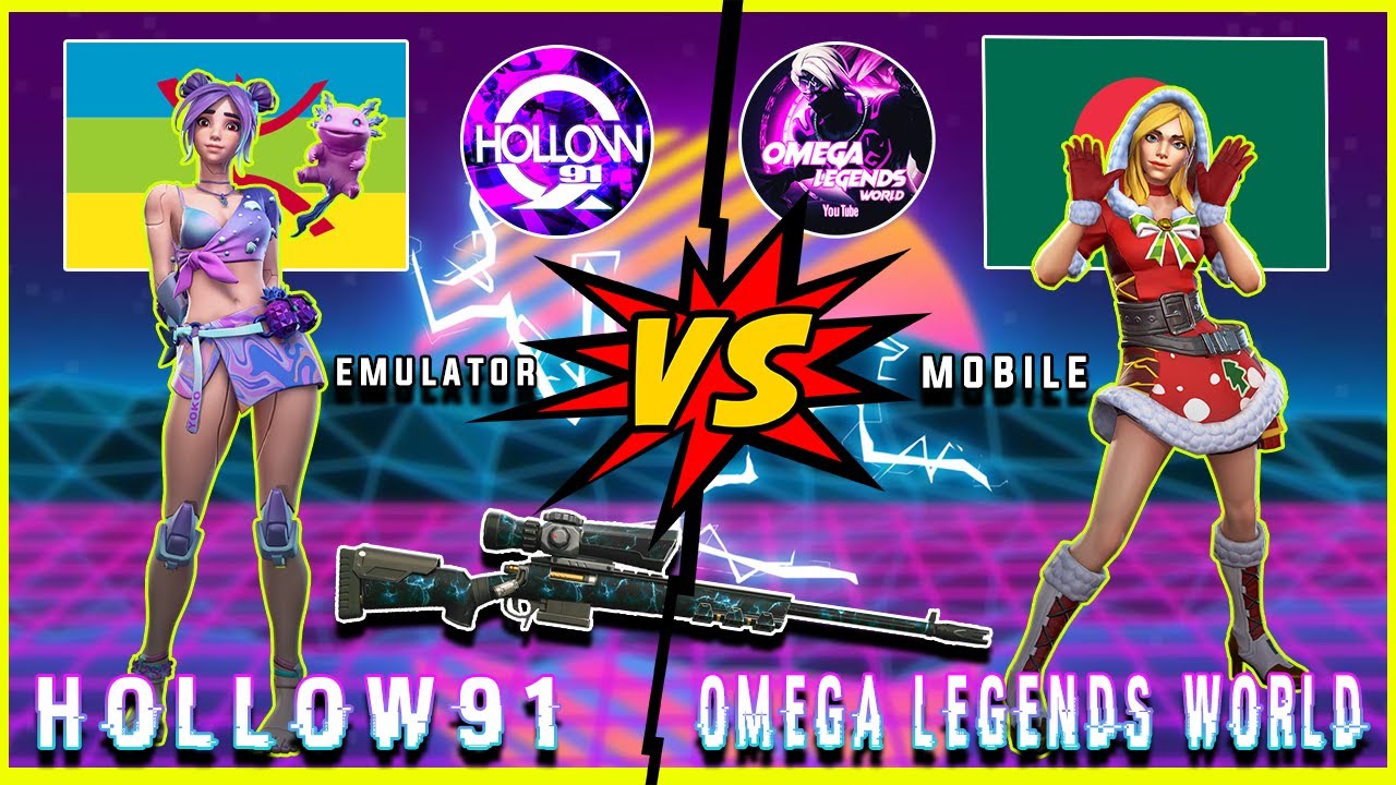 Omega Legends youtubers custom room deathmatch sniper HOLLOW91 VS OMEGA LEGENDS WORLD