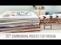 2019 Scrapbooking Projects Flip Through | Layouts | Traveler's Notebook | Project Life