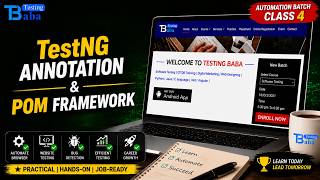 Automation Tutorial 4 | TestNG | Annotations in Selenium Java | POM Framework Tutorial Hindi