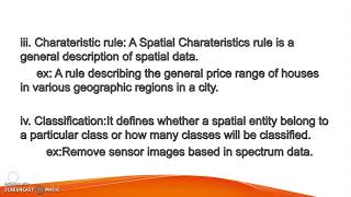 SPATIAL DATA MINING AND TIME SERIES DATA MINING