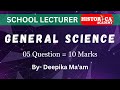 नियंत्रण एवं समन्वय | General Science Class-03 | School Lecturer | Deepika Ma'am | Historica Academy