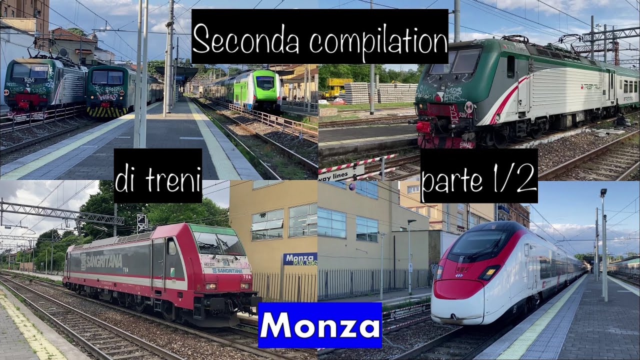 Seconda compilation di treni tra le stazioni di MONZA e MONZA SOBBORGHI! [parte 1/2]