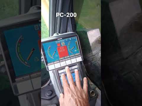 PC-200 série 8 como acessar diagnóstico no painel #Komatsu