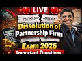 LIVE | Dissolution of Partnership Firm | Complete Revision | All Journal Entries Covered | Class 12