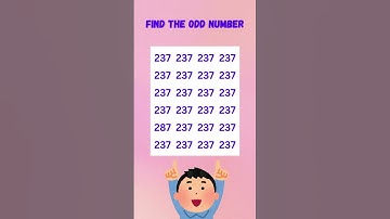 🤔 "Everyone Misses This Odd Number – Will You Spot It?"
