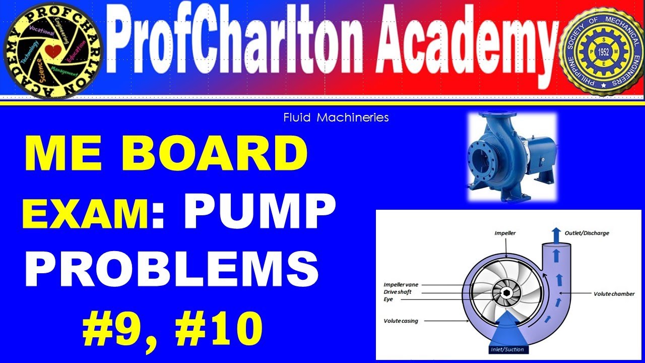 Hydraulic Machineries Pumps/Centrifugal Pumps Problems No. 9 and No
