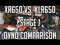 STAGE 1: XR650 vs. KLR650