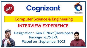 Cognizant GenC- Next Interview Experience - 2021 | CSE Student