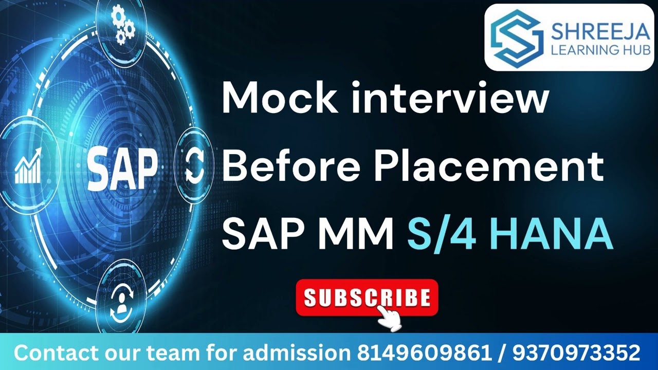 SAP MM Mock Interview | Before Placement Interview | SAP S/4 HANA