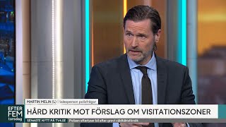 Martin Melin (L) svarar på kritiken om säkerhetszoner | Efter fem | TV4 & TV4 Play