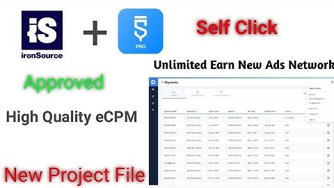 Ads Quality by Ironsource |Iron Source sketchware| self Click |New Sketchware project|Unlimited Earn