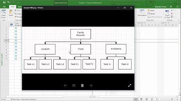 Creating a WBS in Project
